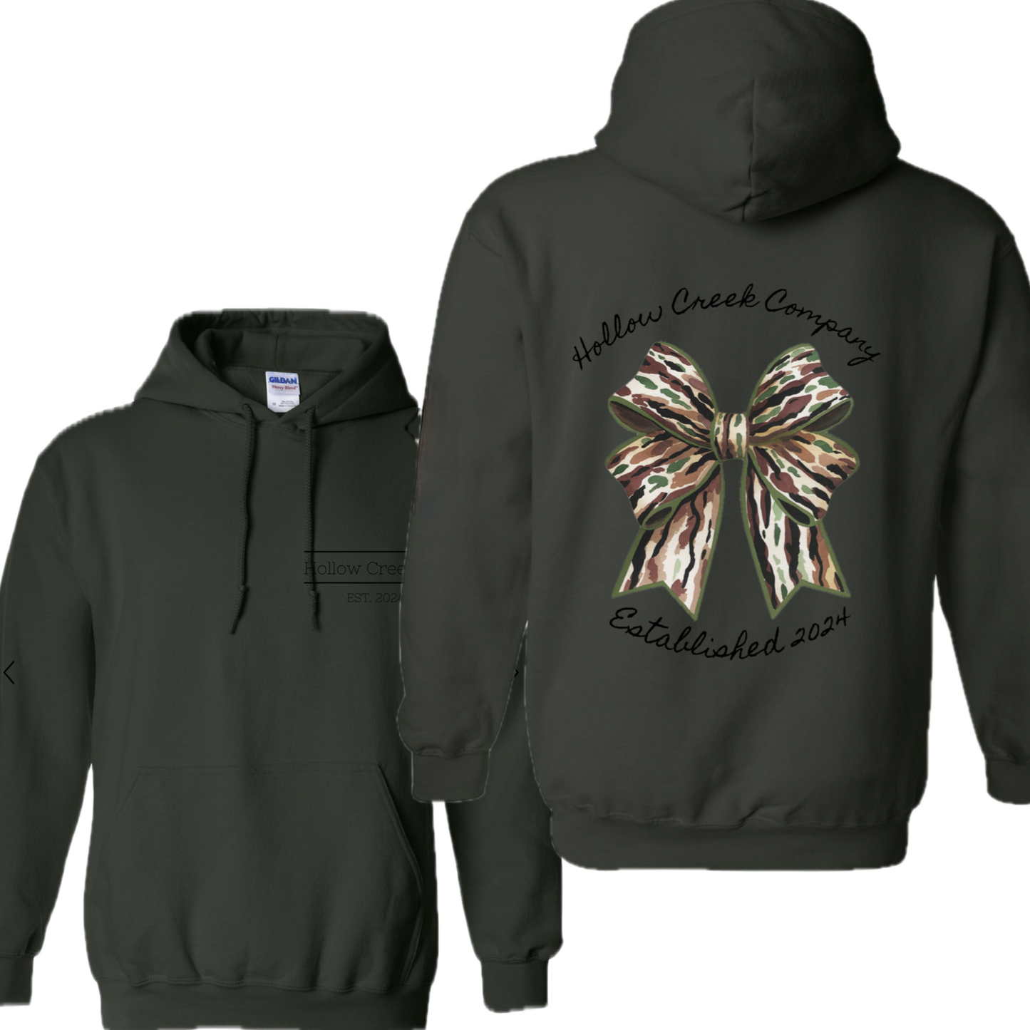 Big Camo Bow Hoodie