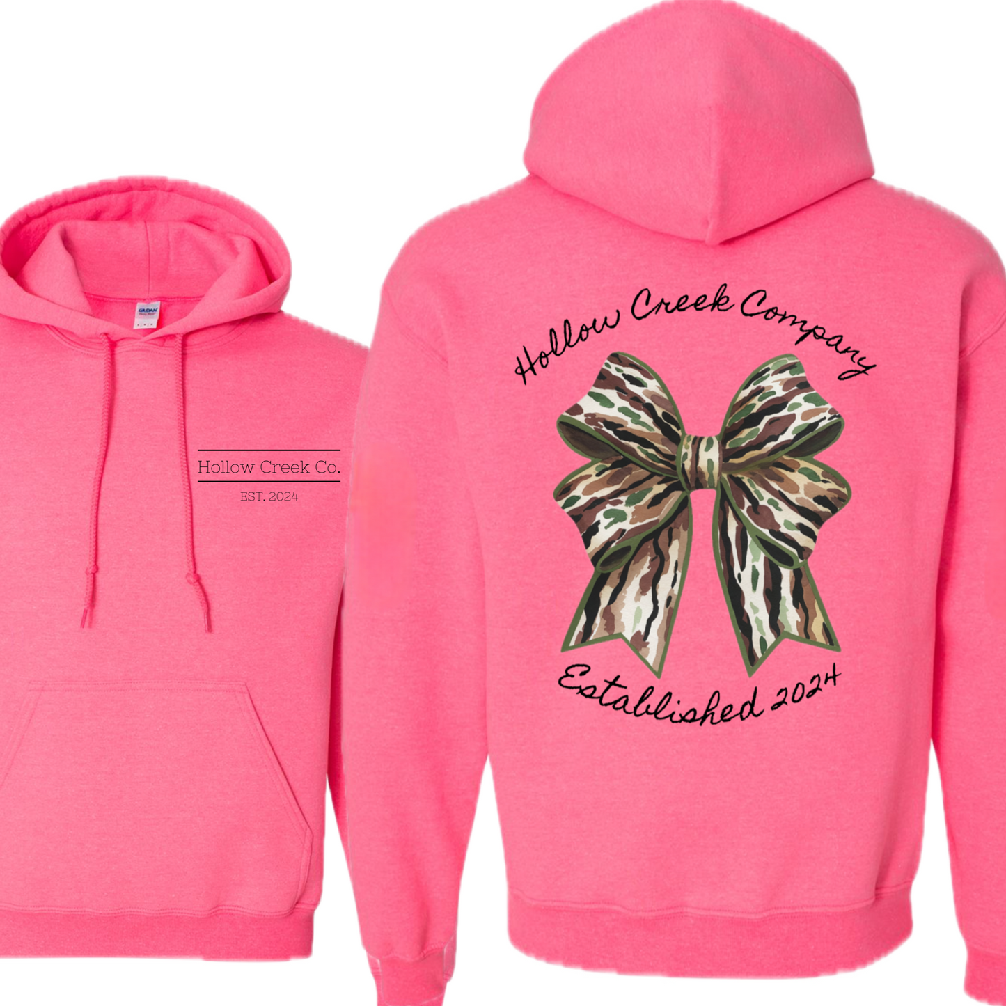 Big Camo Bow Hoodie