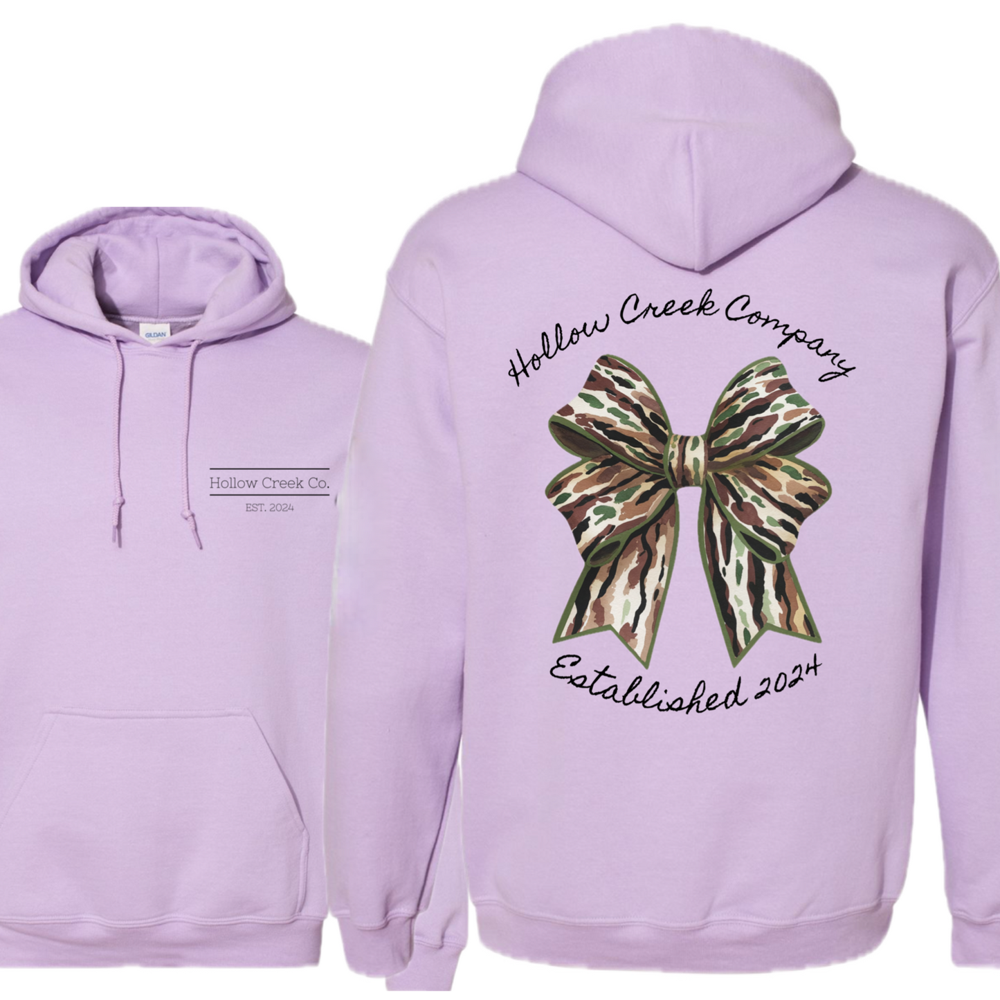 Big Camo Bow Hoodie