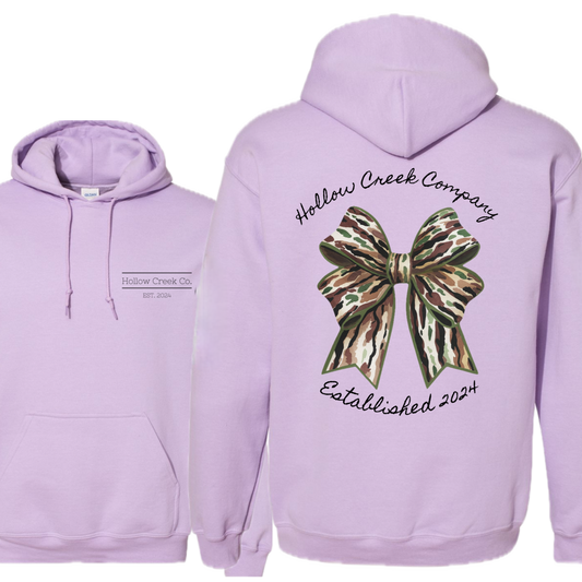 Big Camo Bow Hoodie