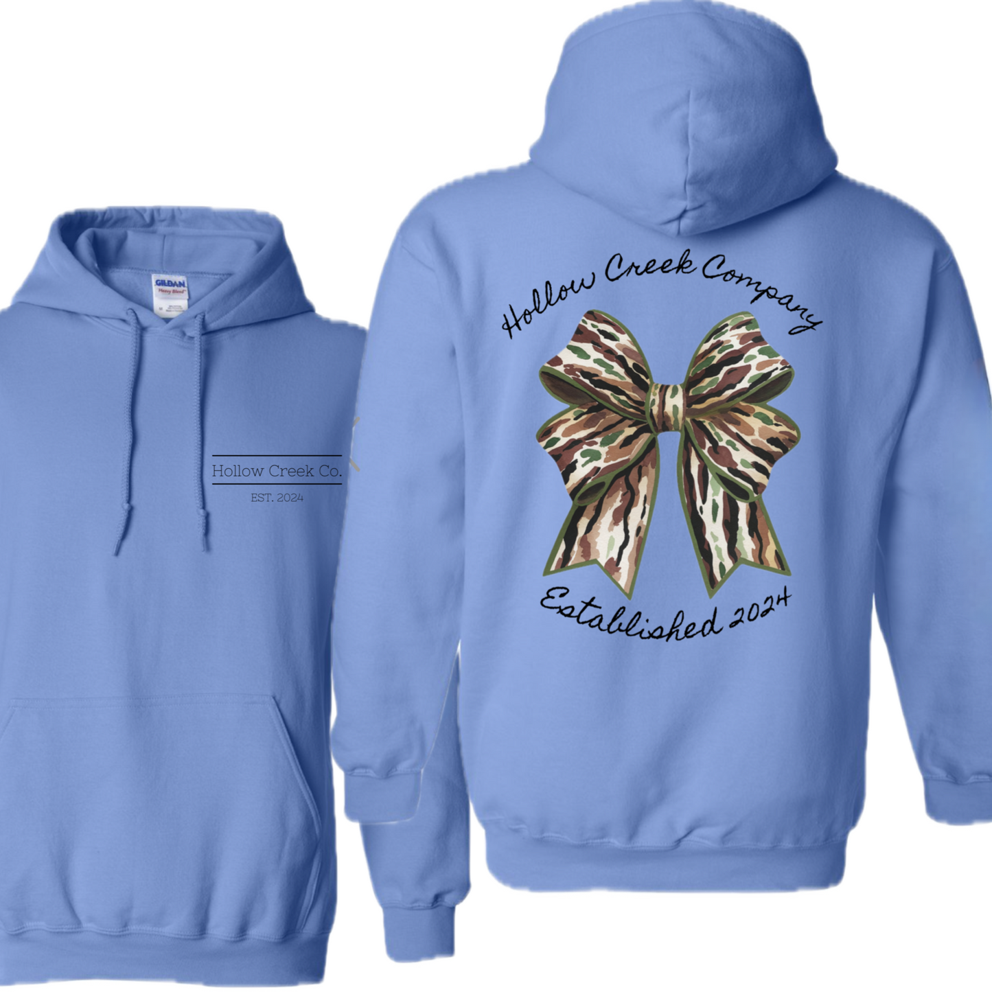 Big Camo Bow Hoodie