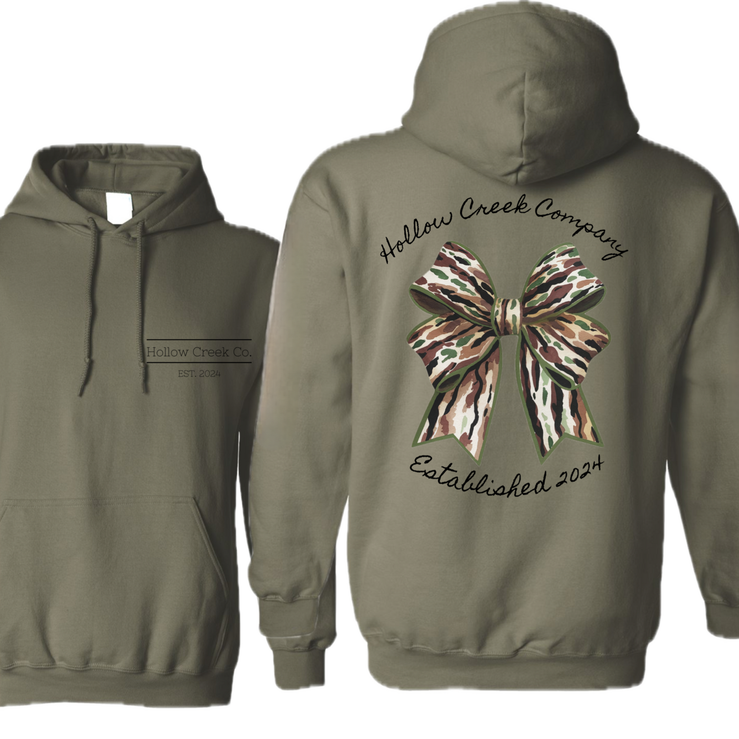 Big Camo Bow Hoodie