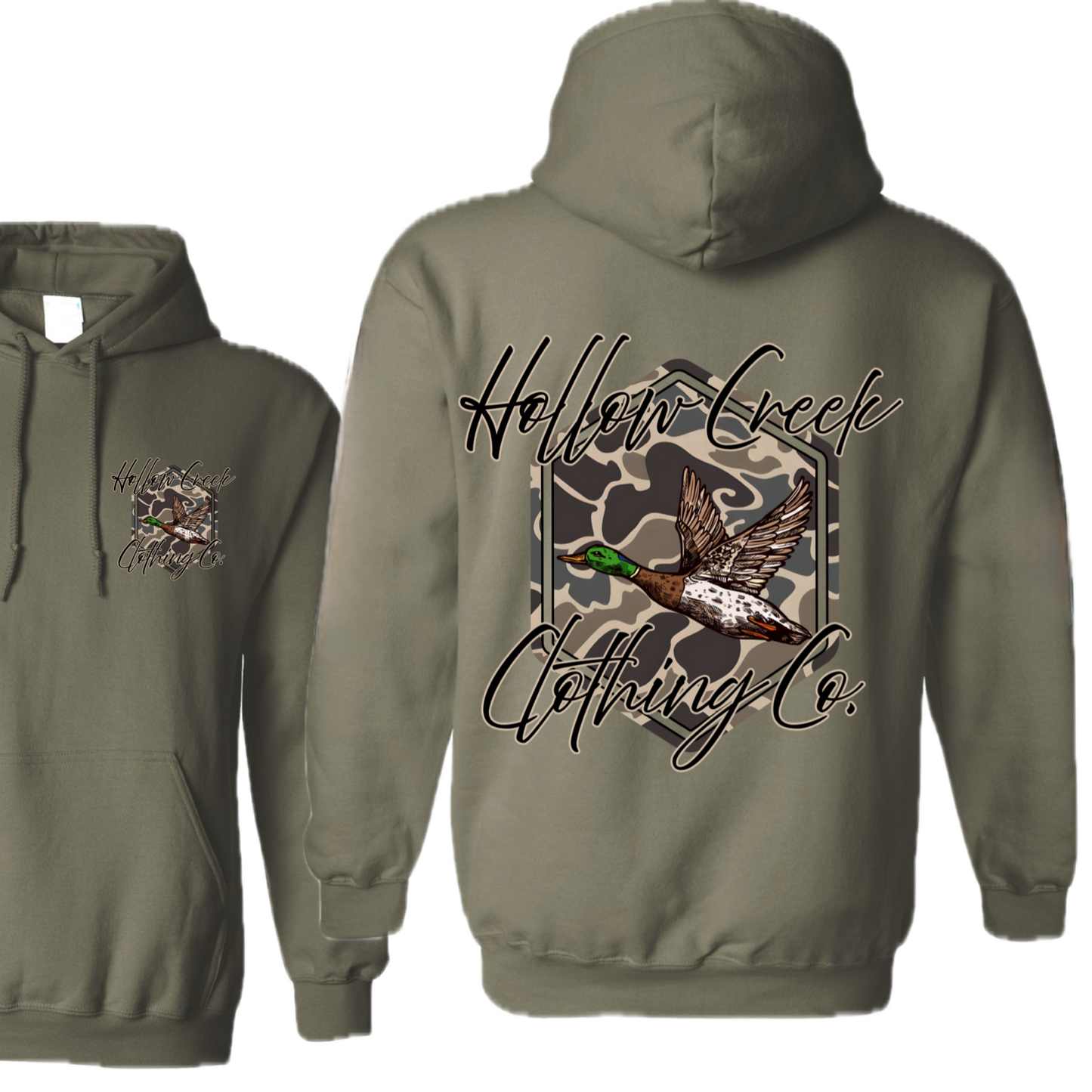 Old School Camo Duck Hoodie