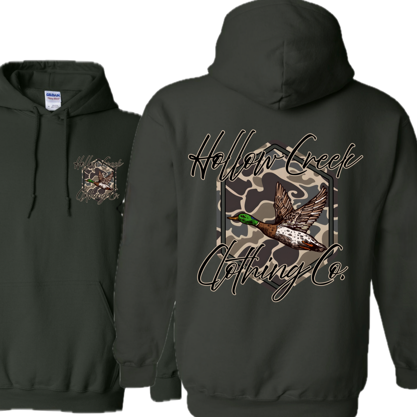 Old School Camo Duck Hoodie